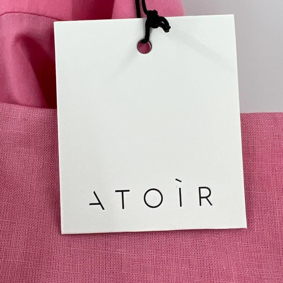 Atoir Womens Madison Mini Dress Primrose Pink US 10 Puff Sleeve Barbiecore - Picture 11 of 13